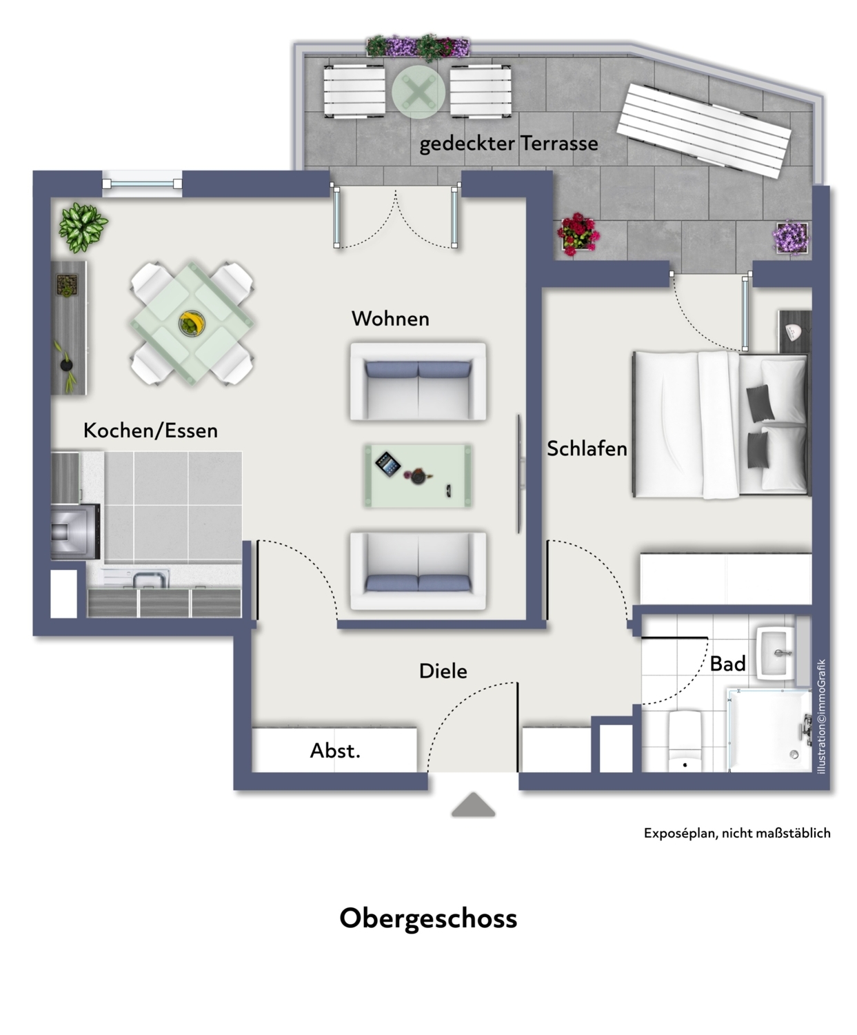 Wohnen im Herzen von Bonn: 2 Zimmer mit Terrasse
