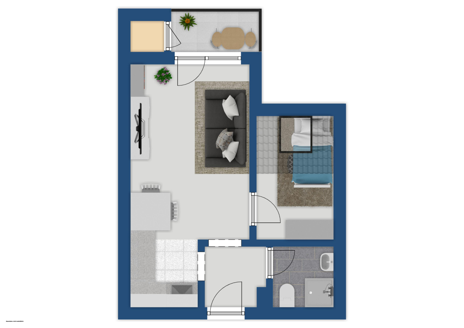 Nippes im Blick - 2-Zimmer - ein Klick